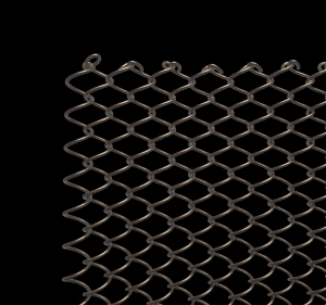 Kurtyna z siatki aluminiowej - kolor TYTANOWY