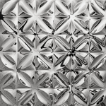 Blacha ozdobna CARRE silver - wewnętrzna
