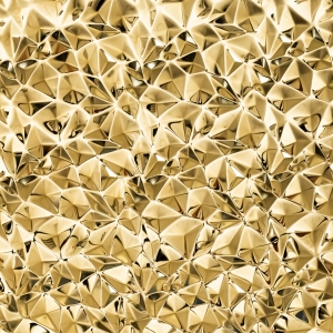Blacha ozdobna CRASH dark gold - wewnętrzna