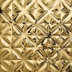 Blacha ozdobna CARRE dark gold - zewnętrzna