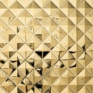 Blacha ozdobna CUADRO dark gold - zewnętrzna