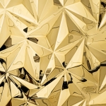 Blacha ozdobna TRIAN dark gold - wewnętrzna 