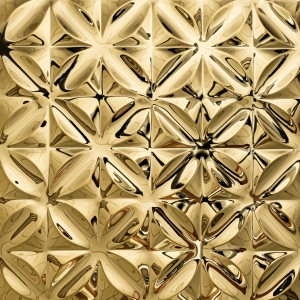 Blacha ozdobna CARRE dark gold- wewnętrzna